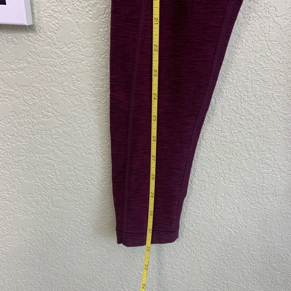 Victoria Secret 7/8 Plum Purple Leggings Size Medium With Size Pockets - Picture 10 of 12